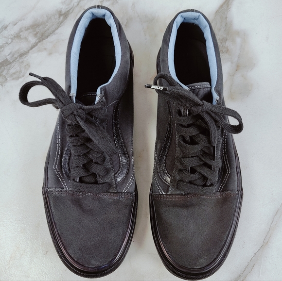 Vans Men's Old Skool Low All Black Canvas Sneakers Skate Tennis Shoes, 11 - Picture 3 of 16